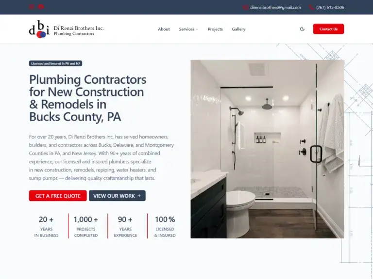 Di Renzi Landing Page